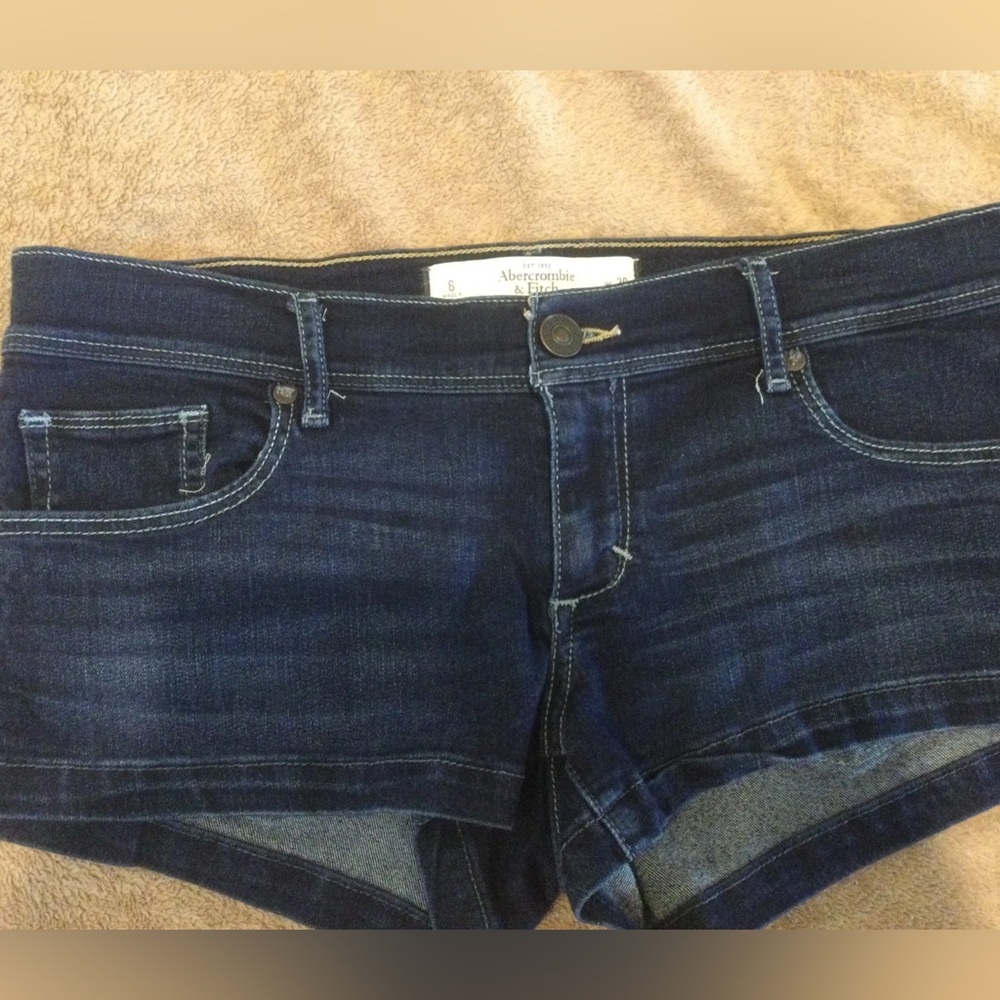 Abercrombie and Fitch Blue Denim 2.5 inch shorts